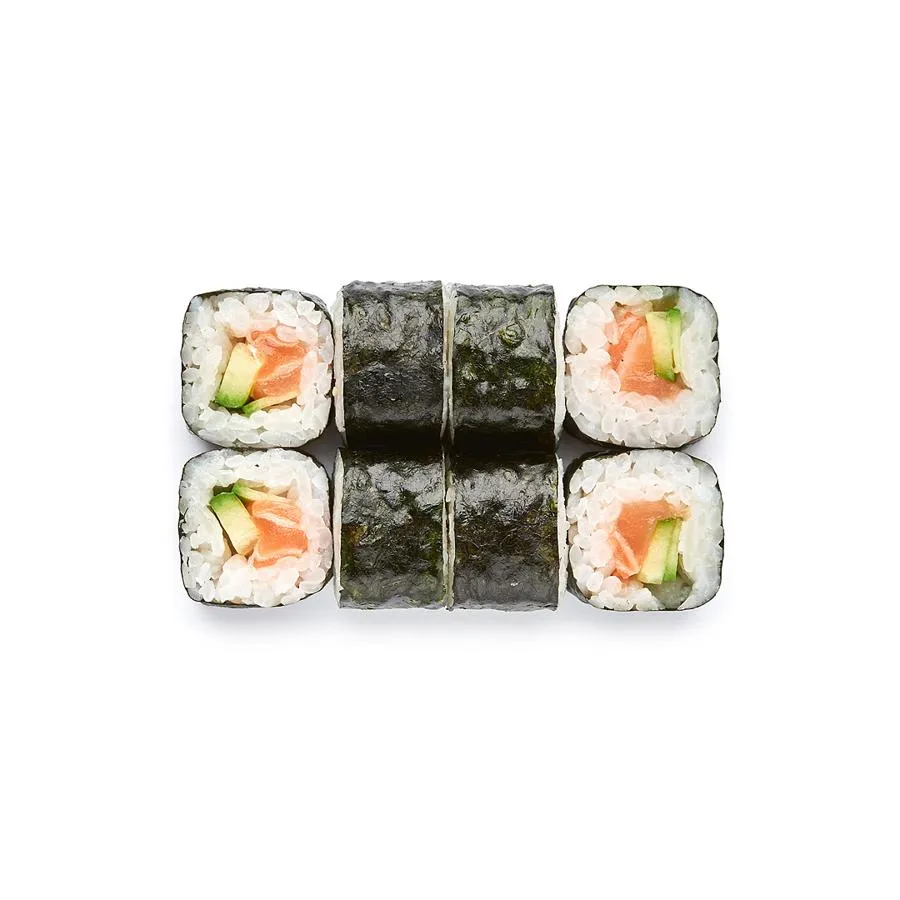 Маки с лососем и огурцом